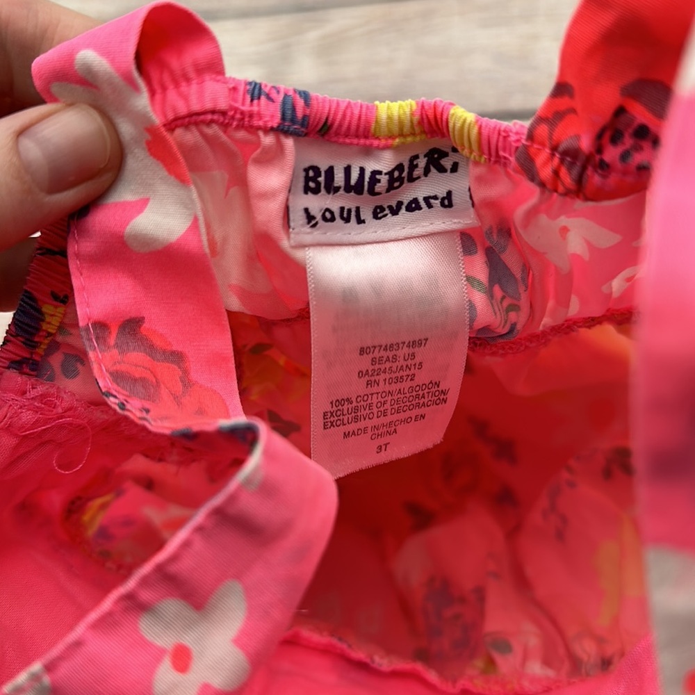 Blueberi Boulevard Girls Floral Dress Size 3T - Picture 4 of 4